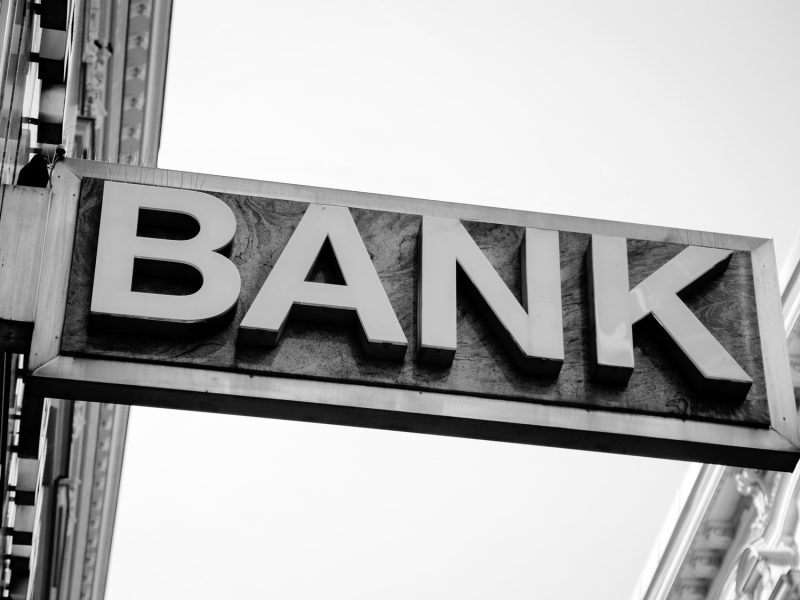 Old Bank Sign