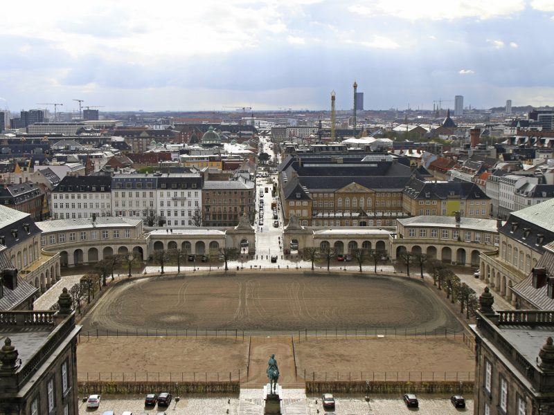 Riding ground complex in front of Christiansborg palace