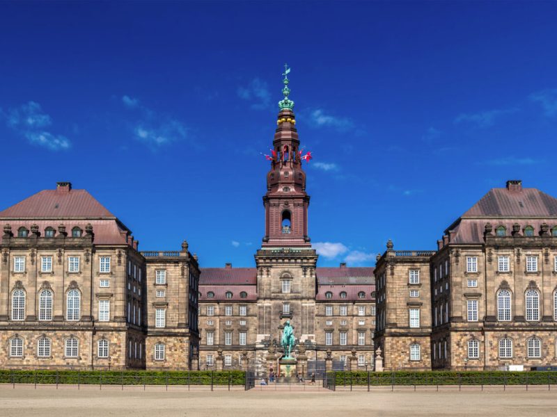 Christiansborg Palace in Copenhagen, Denmark