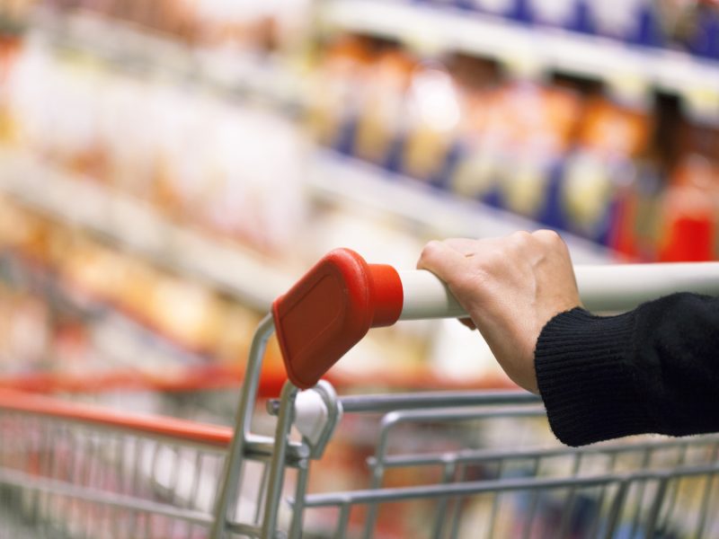 Woman in supermarket