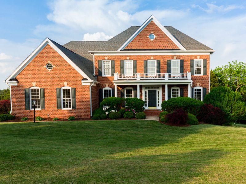 Front elevation large single family home